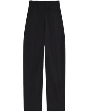Mugler Pleated-Front Trousers - Black