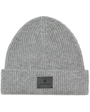 Anine Bing Gorro Carley con parche del logo - Gris