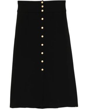 agnès b. Flared Snap Skirt - Black