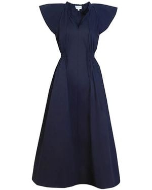 Tanya Taylor Ivana Midi Dress - Blue