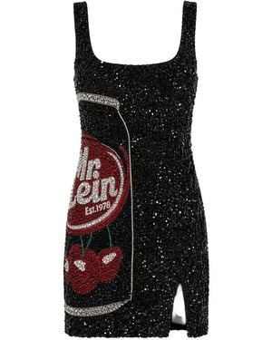 Philipp Plein Mr Plein Cherry Can Crystal-Embellished Mini Dress - Black