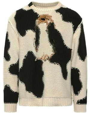 Doublet Acting Cow Sweater - Black