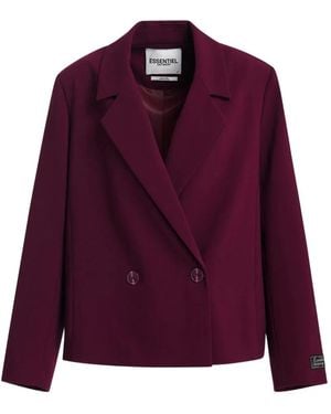 Essentiel Antwerp Kosy Doppelreihiger Oversized-Blazer - Lila