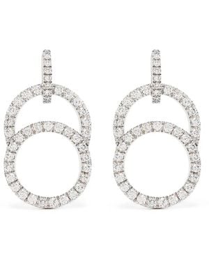 COURBET Pendientes Celeste En Oro Blanco Reciclado De 18Kt Con Diamantes De Laboratorio