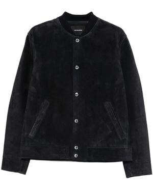 Yves Salomon Nightfall Calf Wool Polyamide Jacket - Black