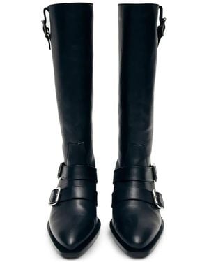 Alohas 45Mm Ryder Buckle-Detail Boots - Blue