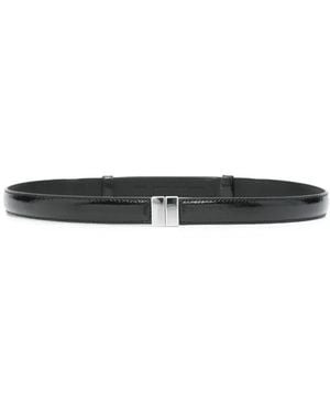 TOTEME Leather Belt - White