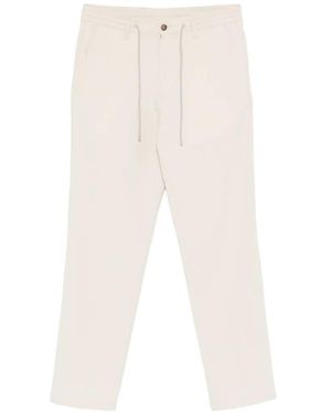 KARL LAGERFELD Drawstring-Waist Trousers - White