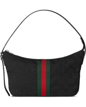Gucci Lunetta Gg Canvas Small Bag - Black