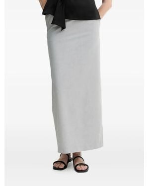 Isabelle Blanche Falda midi acampanada - Gris