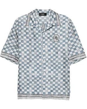 Amiri Chequered Shirt - Blue