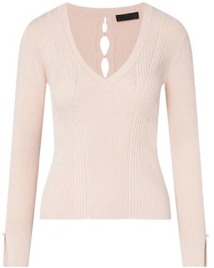 Liu Jo V-Neck Jumper - White
