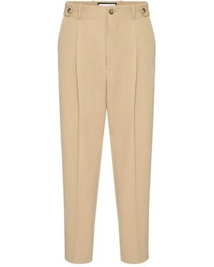 Philipp Plein Classic Fit Tapered Trousers - Natural