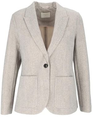Circolo 1901 Patch-Pocket Single-Breasted Jacket - White