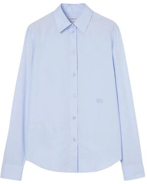 Burberry Regular-Fit Cotton Poplin Formal Shirt - Blue