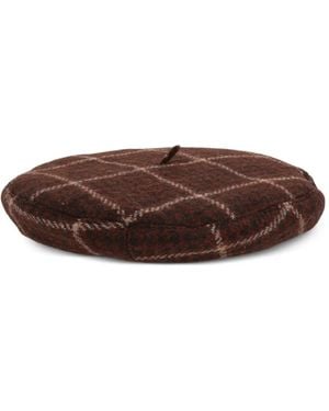 Vivienne Westwood Checked-Pattern Beret - Brown