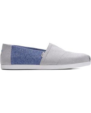 TOMS バイカラー エスパドリーユ - ホワイト