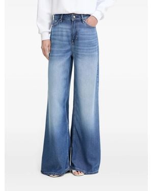 Guess High-Rise Bellflower Wide-Leg Jeans - Blue