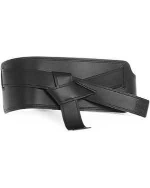 Loewe Knot-Detail Obi Belt - Gray