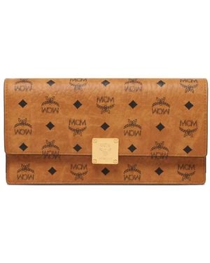 MCM Mini-Tasche Mit Logo-Schild - Braun