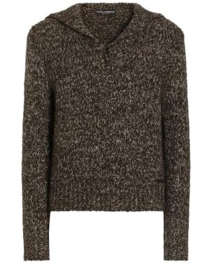 Dolce & Gabbana Alpaca Blend Polo Shirt - Green