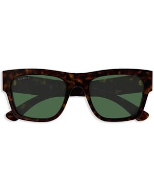 Gucci Occhiali Da Sole Squadrati - Nero