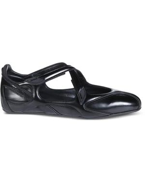 The Attico "Floor 01' Ballerina Flat - Black