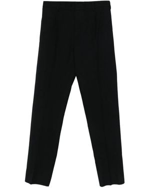 Givenchy Wool Pleated-Front Trousers - Black