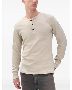 Rag & Bone Klassisches Henley-Hemd - Natur
