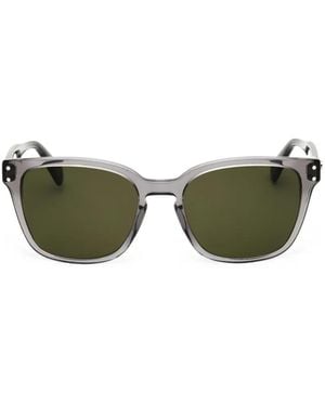 Ferragamo Rectangle-Frame Sunglasses - Green