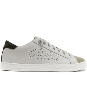 P448 John perforated seude-panel sneakers - Weiß