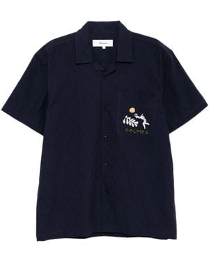 Palmes Camicia Garden - Blu