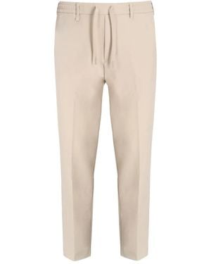 BOSS Bardon Elasticated-Waistband Pants - Natural