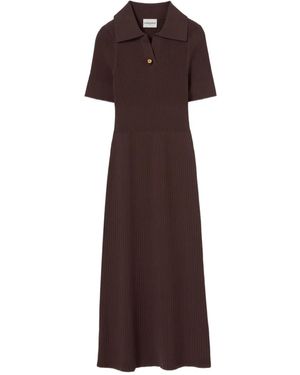Claudie Pierlot Knitted Midi Dress - Brown