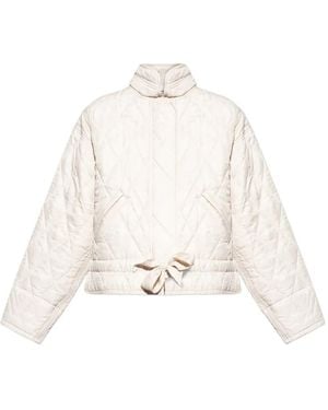 Isabel Marant Zakiane quilted tie-detail jacket - Weiß
