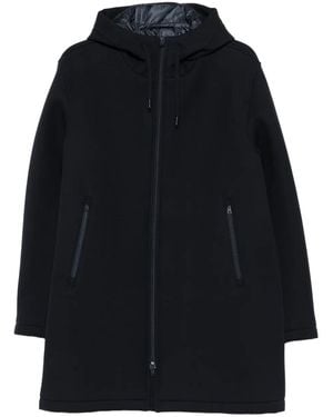 Herno Zip-Front Hooded Jacket - Blue