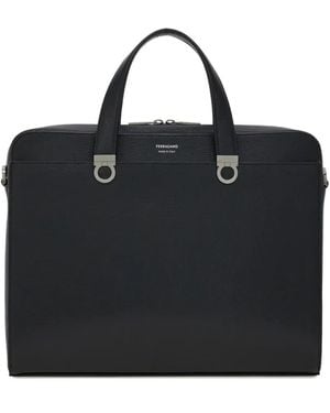 Ferragamo Gancini ビジネスバッグ - ブラック