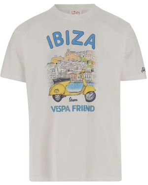 Mc2 Saint Barth プリント Tシャツ - グレー