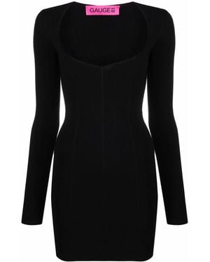 GAUGE81 Villar Long-Sleeve Mini Dress - Black