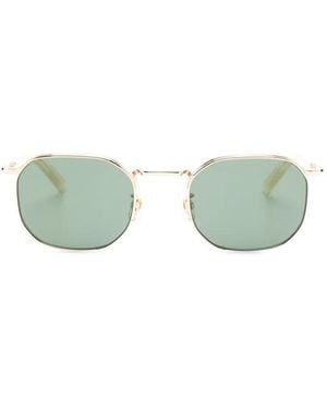 Montblanc Geometric-Frame Sunglasses - Green