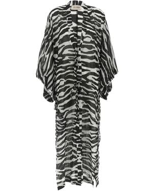The Attico Animalier-Kaftan - Mehrfarbig