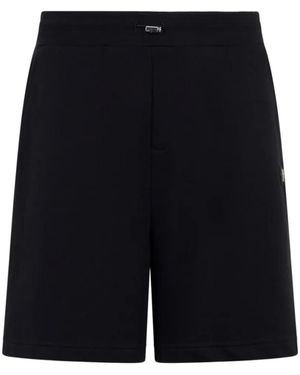 Philipp Plein Fleece Track Shorts - Black