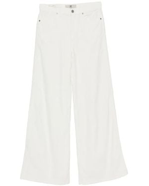 PT Torino Cyndi Belt-Loop Pants - White