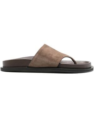 A.Emery Imara Suede Flat Sandals - Brown