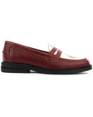 Duke & Dexter Wild Kiss Penny Loafers - Red