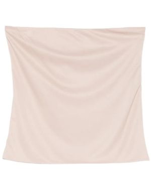 GIADA CURTI Ruched Strapless Top - Pink