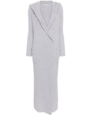 Teddy Cashmere Amalfi カシミア チャンキーニット カーディガン - グレー