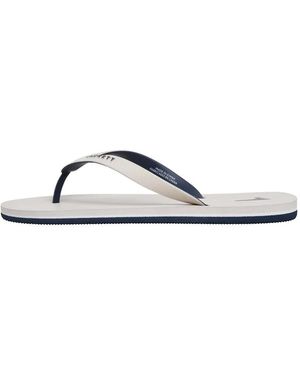 Hackett Capri Numbers Flip-Flops Mit Logo-Print - Weiß