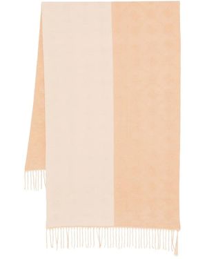 Guess Fringed Two-Tone Scarf - White