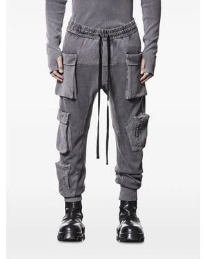 Thom Krom Ribbed Cargo Pants - Grey